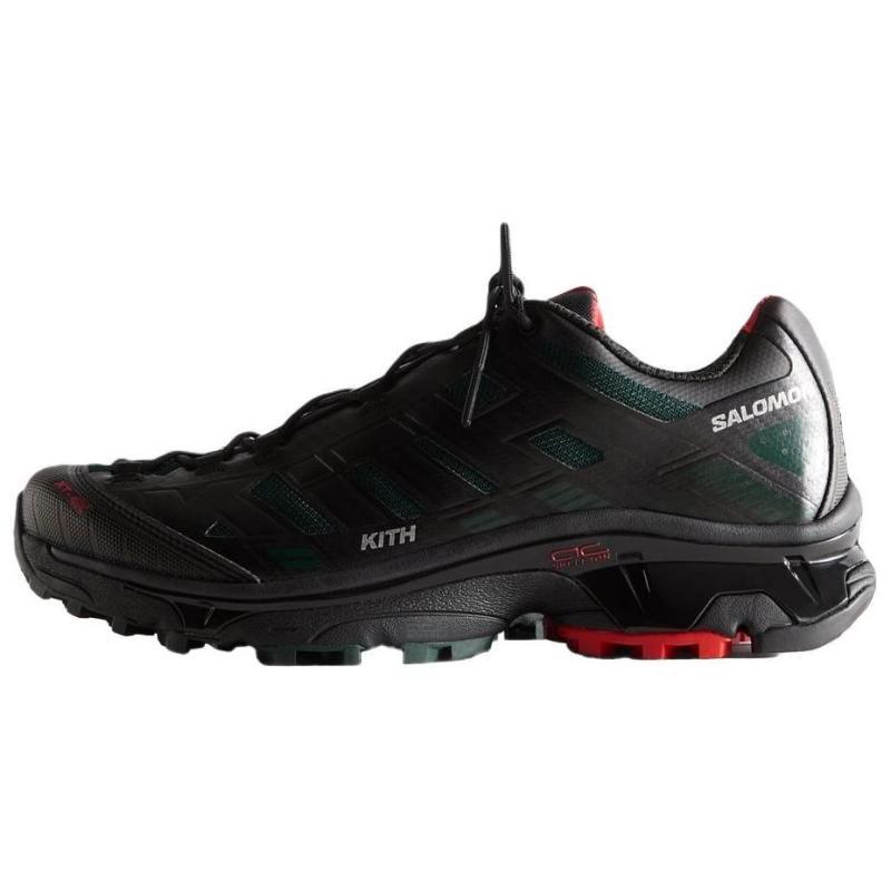 KITH x SALOMON XT Voyager Низкие повседневные кроссовки для города и бега Унисекс Черные Зеленые Кроссовки 477723