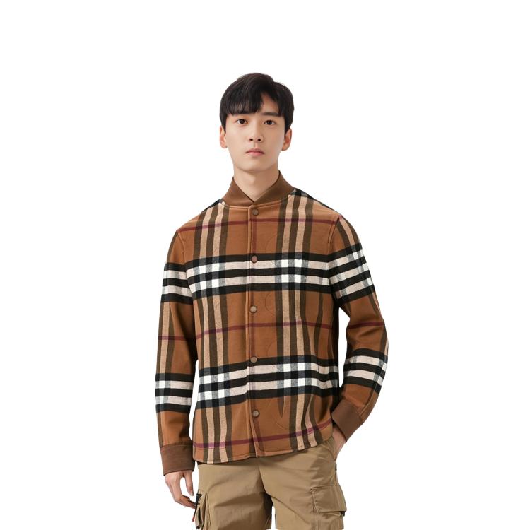 Burberry Jacket Wool Blend Flight Jacket Men's Archive Beige 80713781 80713781