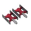 Bike Pedals Rust Proof Prevent Slip Lightweight DU Bearing Bicycle Flat Pedals for Folding Mountain Bikes 1 Pair Red