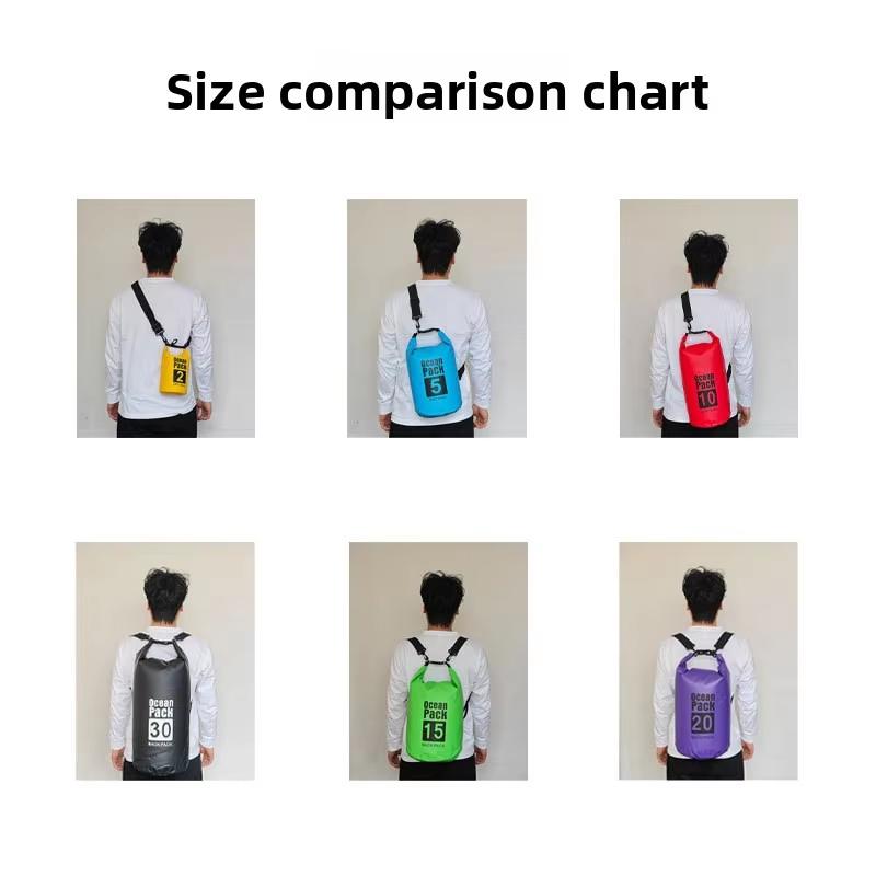 PVC Waterproof Dry Bag Kayaking Rafting Boating Beach Surfing Swimming Canoe Camping Hiking Fishing Ski Lake Blue