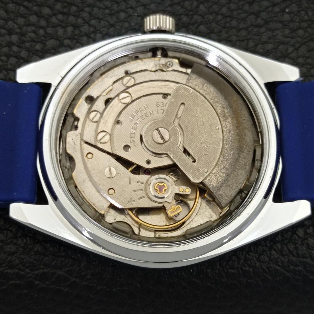 АВТОМАТИЧЕСКИЕ ВИНТАЖНЫЕ ОТРЕМОНТИРОВАННЫЕ МУЖСКИЕ ЧАСЫ SEIKO 5 ЯПОНИЯ 6309A СИНЕГО ЦВЕТА a441244-4