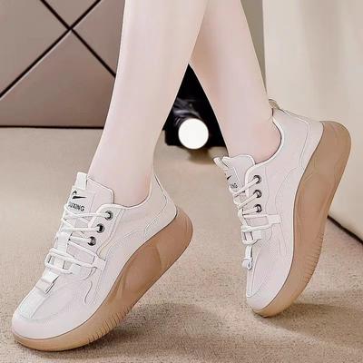 Увеличенные кроссовки женские весенние новые удобные нескользящие кроссовки на платформе портативные универсальные кроссовки для бега амортизация