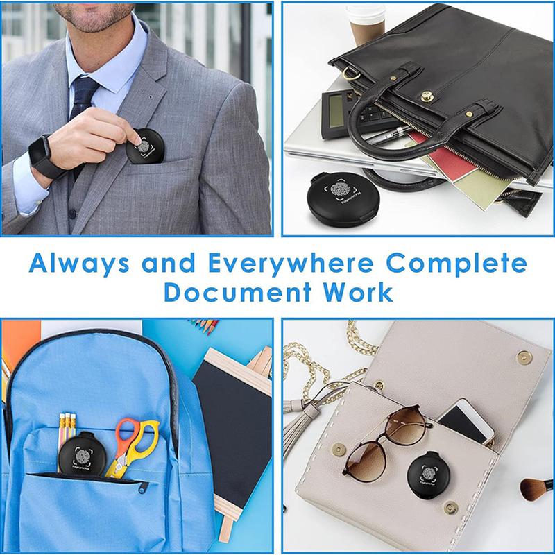 Портативная платформа для печати отпечатков пальцев Мини-печать с высокой четкостью, быстросохнущая, грязевая печать, контракт на подписание, красная, синяя и черная смывка