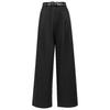 VEROMODA Buckle-Waist Cotton-Lyocell Straight-Leg Pants