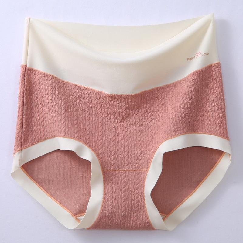 Cotton Underwear High Waist Women's Large Size Autumn 5A Antibacterial Crotch Briefs Belly Lift Hip Underwear