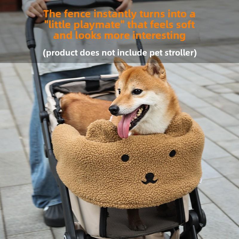 Pet Cart Warm Fence Dog Winter Out Cute Circumference Pad Comfortable Wear-resistant Pet Cart Removable Protection