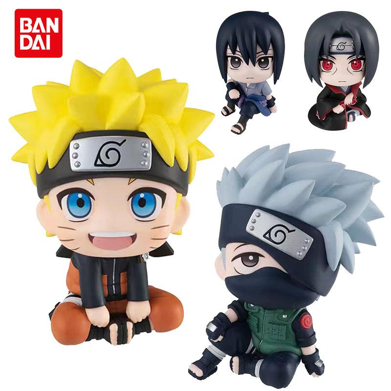 Наруто 9см Аниме Фигурка Узумаки Наруто Какаши Учиха Саске Итачи Кавайные Игрушки Q Фигурки Нендороид Украшение для Машины Модель Подарки