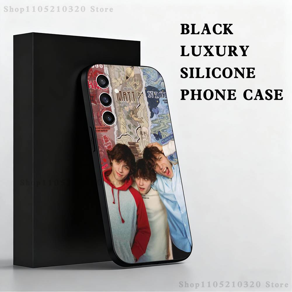 S-Sturniolo Triplets Phone Case For Samsung S 25,24,23,22,30,21,10,9,Ultra,Plus,Lite,FE,4,5 G Black Soft Case
