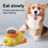 Interactive Dog Slow Feeder Puzzle Toy Large Capacity BPA Free Easy To Clean Cartoon Duck Shaped Dog Treat Dispenser Toy