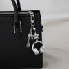 Bags Decoration Earphone-shaped Keychain Glitter Microphone Pendant  Backpack Charms