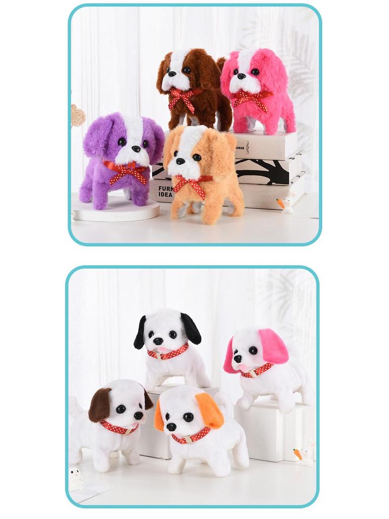 Color Block Dalmatian Plush Toy: Walking, Barking, Tail-Wagging Electric Puppy