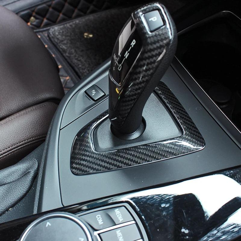 Для BMW F20 F21 F22 F23 F30 F31 F34 F35 F32 F33 F36 M2 F87 Накладка Панели Рычага Переключения Передач из Настоящего Углеродного Волокна База
