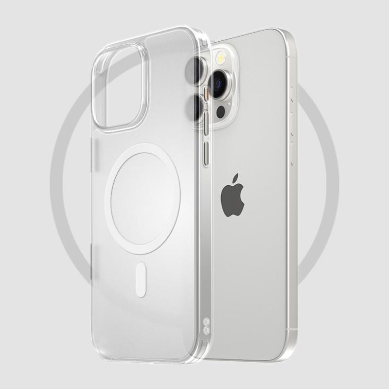 Улучшенный матовый чехол Magsafe для iPhone 16 Plus/16/15/14/13 Pro Max с кнопкой AI, устойчивый к падениям, прозрачный магнитный чехол
