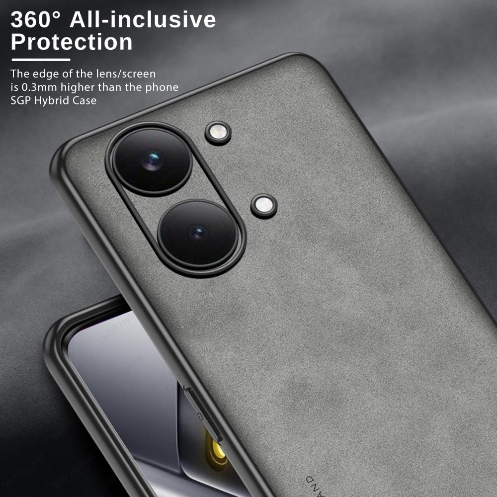 For Poco X8 Pro Max Case Lambskin Leather Soft Frame Shockproof Cover Back Funda PocoX8ProMax PocoX8Pro Little X8Pro X8ProMax 5G