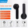 Smart Fingerprint Bedroom Wooden Door Lock for Office/Home, Anti-theft with Ball Handle