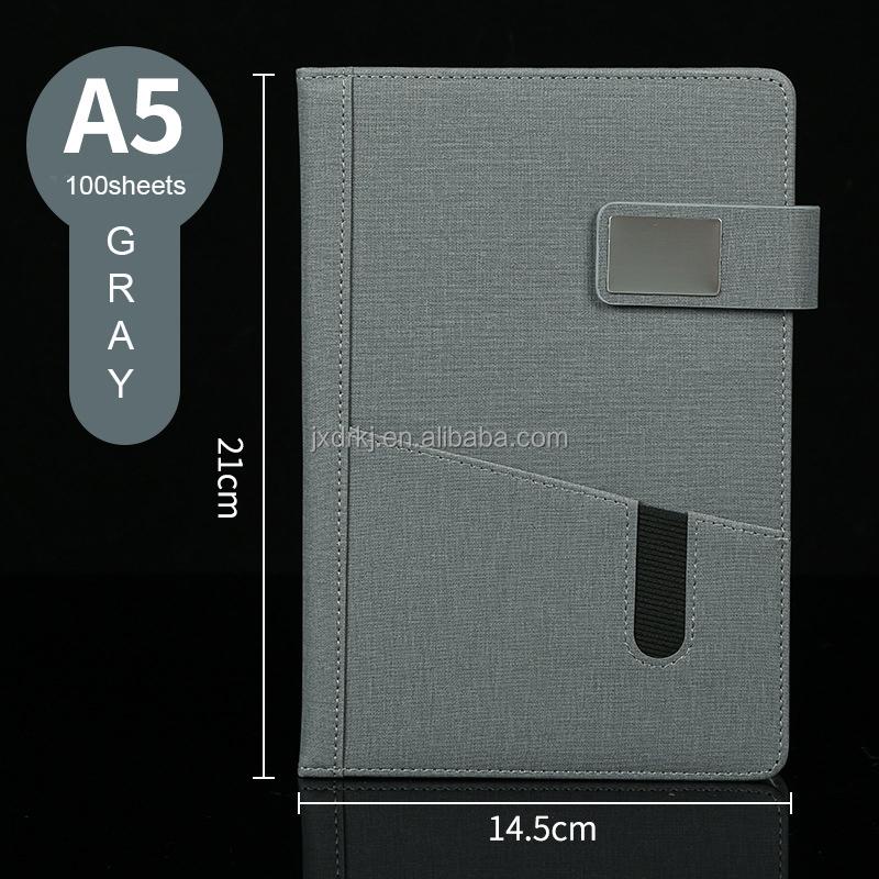 Customized Best Quality PU Leather Dotted Grid Diary Journal Planner Notebook Thermal Bound for Gift Use
