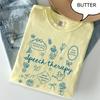 Футболка Comfort Colors® для логопеда, Весенний цветочный, Подарок на выпускной по логопедии, Подарки в знак признательности, Подарок выпускнику-логопеду