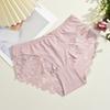 S-XXL Женские кружевные трусики пэчворк бесшовное нижнее белье сексуальные роскошные с вырезами однотонные слипы для девочек со средней посадкой дышащее нижнее белье