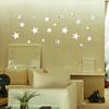 20pcs Star Mirror Wall Sticker Acrylic Cartoon Starry Wall Decals For Kids Rooms Wall Stickers Home Decor Cute Stars Art Mural