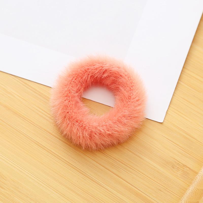 2 шт. Новая красочная пушистая повязка для волос для женщин и девочек, держатель для хвостика, резинка для волос, плюшевая резинка, резинка, модные аксессуары для волос