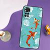 Чехол-книжка с изображением рыбы Кои Инь-Ян для Xiaomi Redmi Note 13 Pro 14 12 9 10 11 Pro 10S 11S 12S Redmi 14C 13C 10C 12C