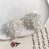 Fashion New Korean Acrylic Pearl Flower Tassel Earrings Womens Girls Elegant Pendants Wedding Party Jewelry Gifts