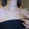 Women's Luxury Initial Necklace - High-End Choker with Elegant Clavicle Chain Design