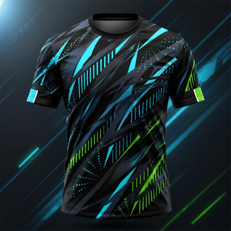 Men's Abstract Graphic Print T Shirt Short Sleeve Casual Summer Tee 3D Design Streetwear Top Lightweight Outdoor Wear