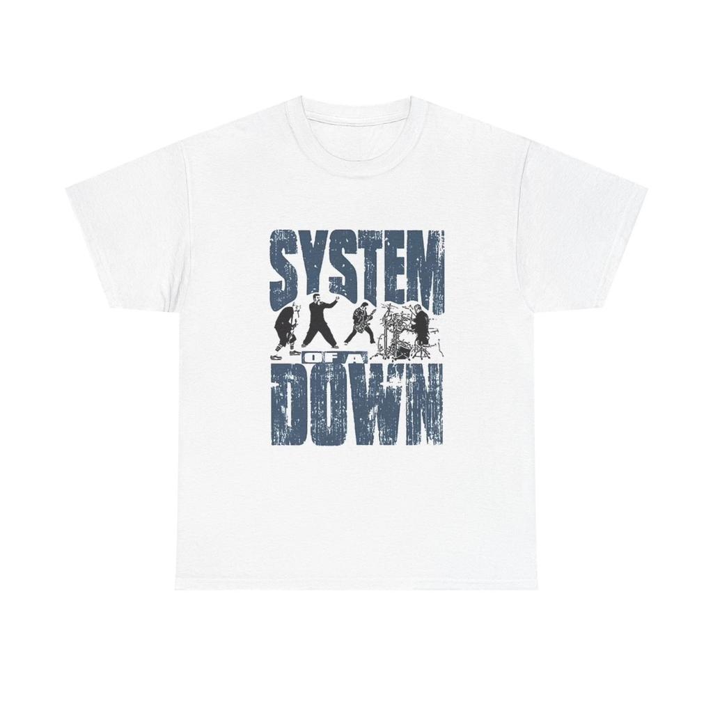 Графическая футболка System Of A Down, винтажная, унисекс, из плотного хлопка