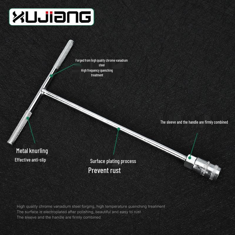 Удлиненный шестигранный торцевой ключ с Т-образной рукояткой (6-19mm)