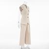 2025 French Style 2-Piece Set Sleeveless Vest Wide Leg Pants Office Wear Women