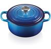 Cast Iron Roaster Le Creuset Signature Round 20 Cm Azure 2.4 L (21177202202430)
