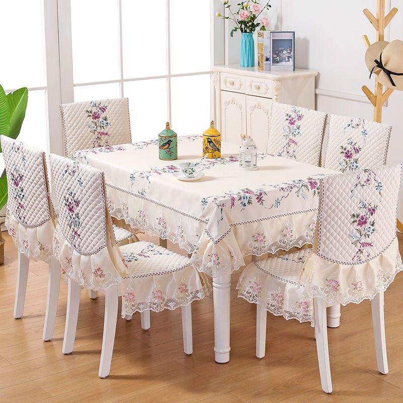 Luxury High-quality Modem Table Chair Cover Seat Cover Protective Cover Seat Skirt Stool Cover Home Decoration Dustproof Cloth Mat