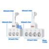Compactly Eu Plugs Converters With Fireproof Abs Power Strips Ensures Secure Power Supply On The Go Charging Hubs