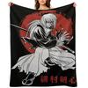 Kenshin Himura Throw Blanket Picnic Sofas Bed Retros Blankets