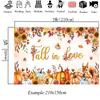 Mocsicka Fall In Love Photography Backdrop Autumn Pumpkin Sunflower Maple Leaf Harvest Wedding Kid Shower Party Photo Background