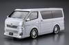 Aoshima Bunka Kyozai The Tuned Car Series 28 Toyota Silk Blaze TRH200V Hiace III 2010 Plastic Model 10 1/24 No. Ver. Kit,