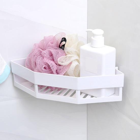 Настенный стеллаж для хранения вещей, угловая душевая кабина, прочная, несущая, простая в установке, съемная полка для душа с дренажным отверстием