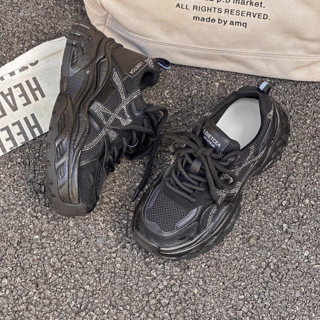 Париж ретро немецкие тренировочные кроссовки женские туфли 2025 новые шнуровка повседневная обувь платформа интернет-знаменитость популярные спортивные туфли папины кроссовки