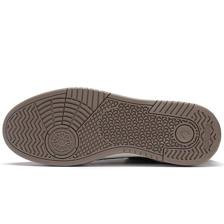 Li Ning Moon White Dream Theme Толстая подошва, увеличивающая рост, нескользящая, износостойкая, легкая, низкая, для скейтбординга, мужские кроссовки, коричневые AGCS251-4