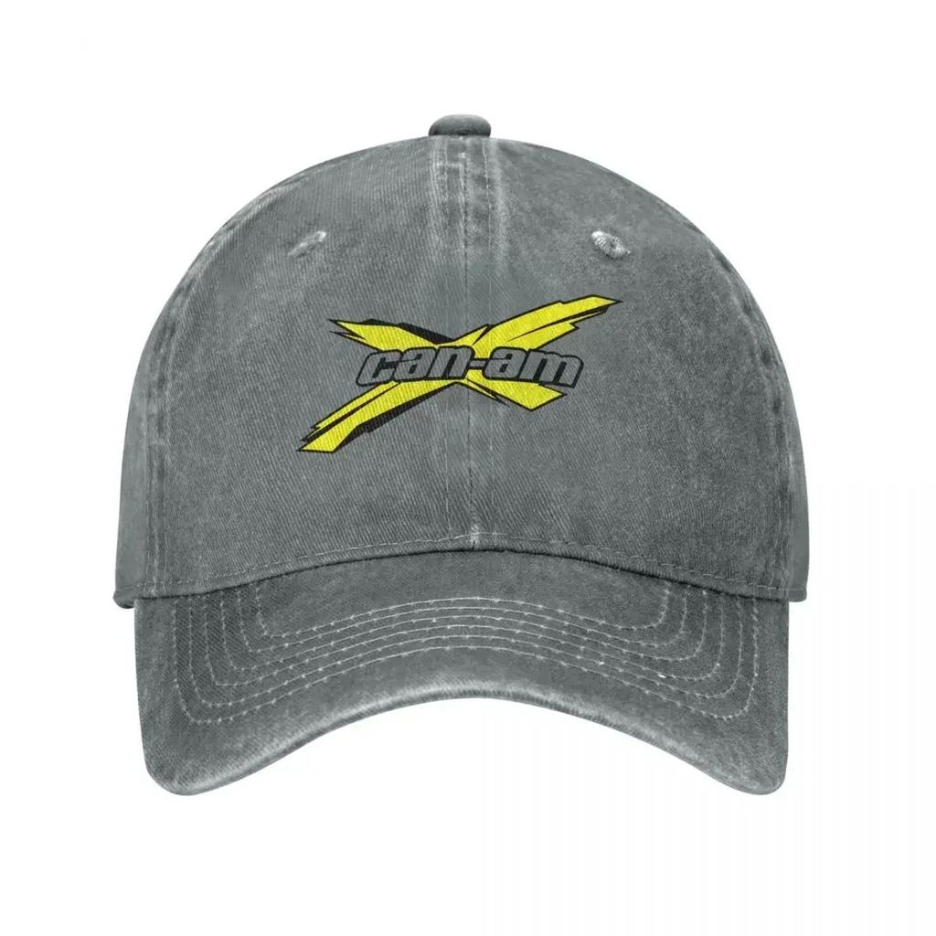Can Am Racing Baseball Caps Casual Distressed Washed Logo Headwear Men Women Outdoor Summer Unstructured Soft Caps Hat