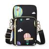 Women's Crossbody Pouch, Adjustable Strap, Casual Runners' Arm Bag, Multi-Pocket Phone Purse With Heart Charm Zipper