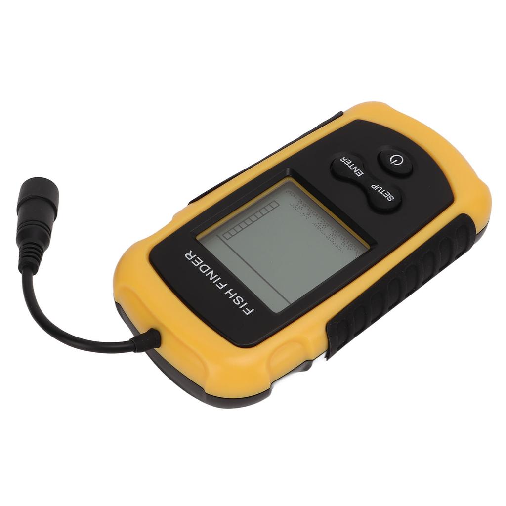 Wired Fish Finder ABS Portable Sonar Intelligent Underwater Fishfinder with Probe for River Fishing