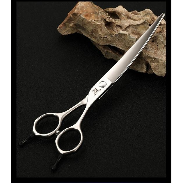 Fenice Professional Dog Grooming Curved Scissors VG10 Stainless Steel Shears for Pet Groom Super Curve Scissor