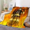 Throw Blanket Fleece Warm Cozy Soft  for Couch Bed TV  Firefighters  Lightweight  Fire Flannel hello kitty blanket  coraline