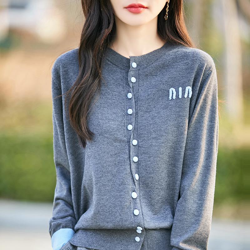 Женский легкий кардиган из 50% шерсти и 50% шелка Mulberry — универсальный трикотаж на все 4 сезона для комфорта и стиля в любое время года