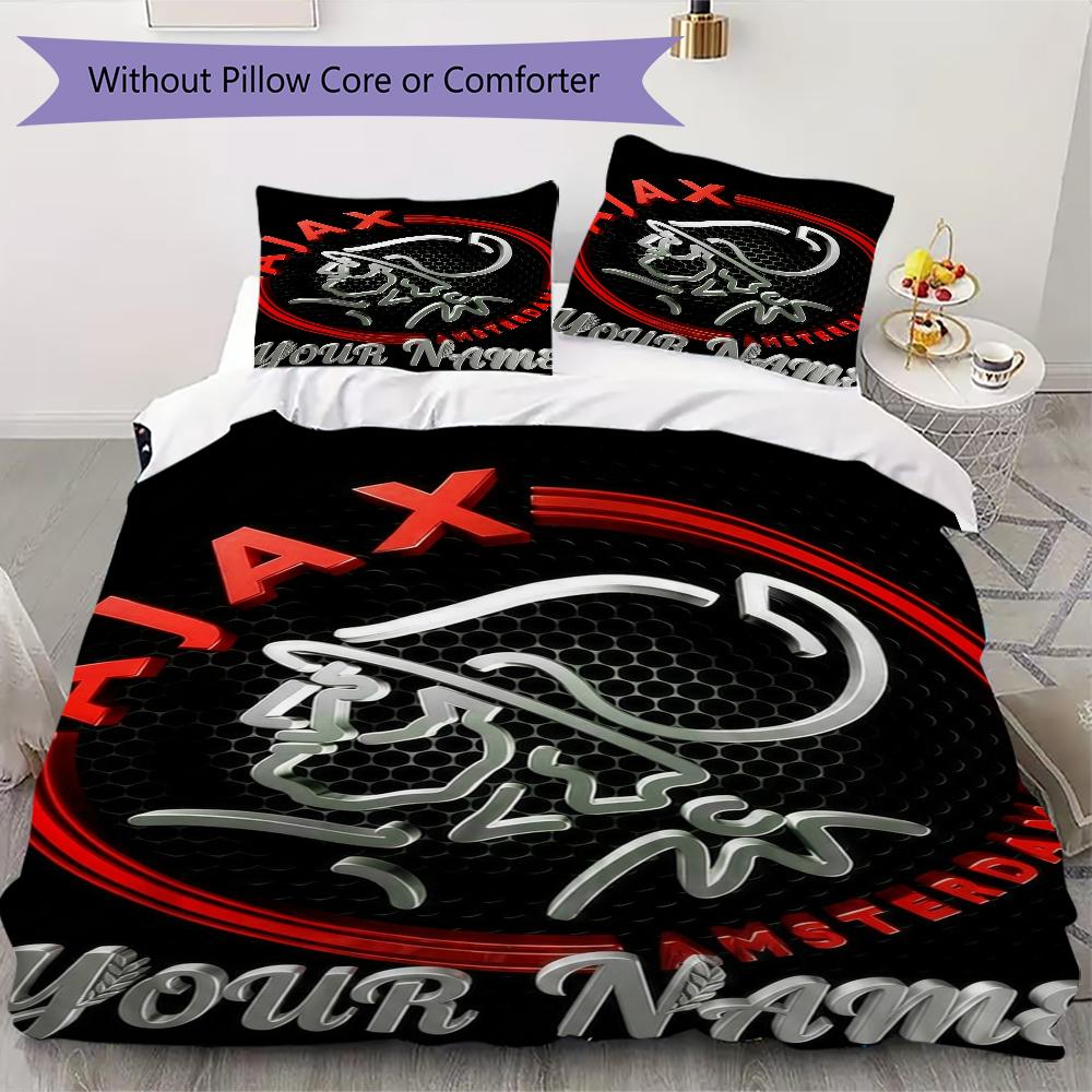 Custom Name AJAX Bedding,Quilt Set Quilt Cover Pillowcase Home Birthday Gift(1 * duvet cover + 2 * pillowcase, without core)_xia