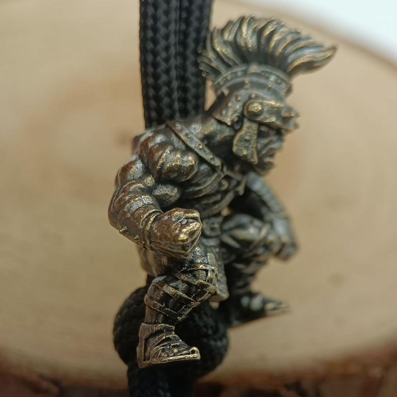Soldier Brass Knife Beads DIY Woven Bracelets Lanyard Keychain Pendants Accessories Outdoor Tool Hangings Charms
