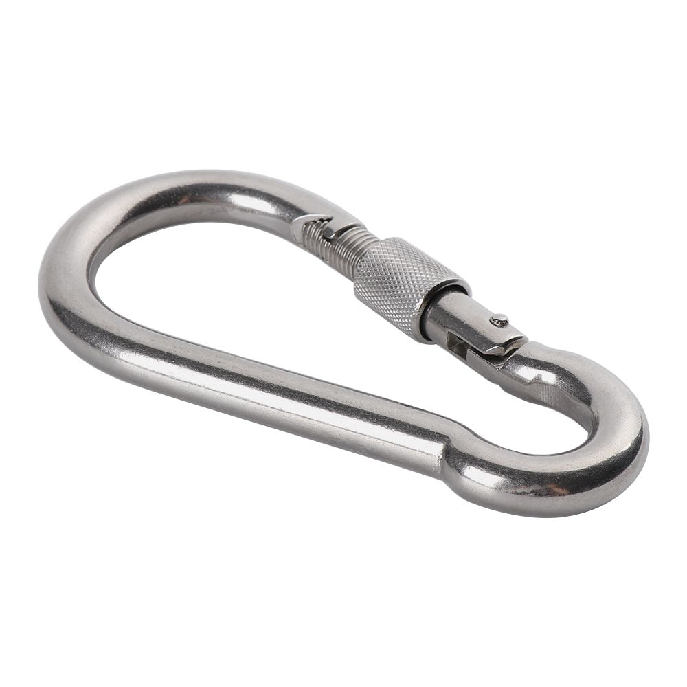 Spring Buckle Outdoor Climbing Gear 304 Stainless Steel Travel Kit Carabiner Safety Hook Lock Ring