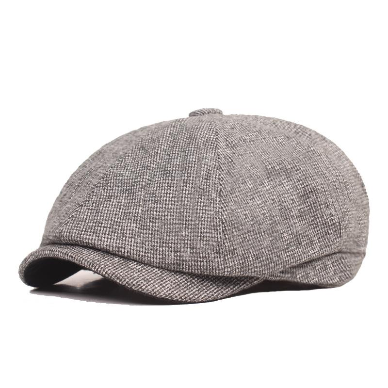 Восьмиугольная кепка «Литературная молодежь», мужская теплая осенне-зимняя шапка-берет для пожилых людей